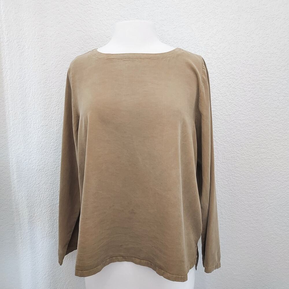 Lisa Bayne Olive Green Long Sleeve Size S